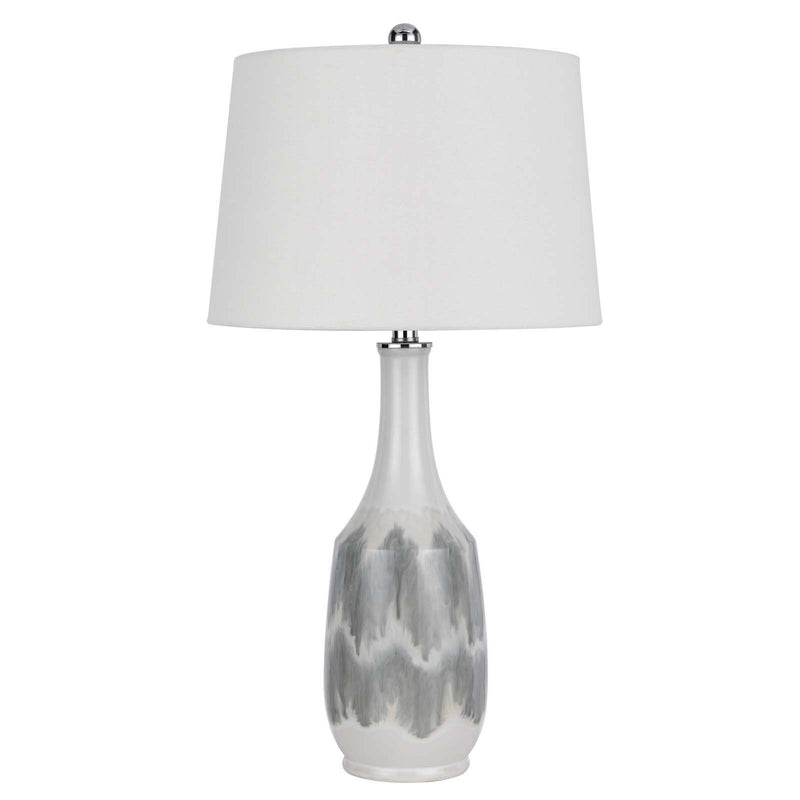 Ely - 29" Height Ceramic Table Lamp - White Marble