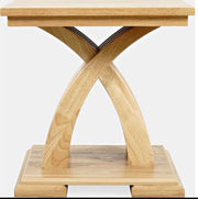 Nan Jofran Anthology Warm Ash Wood Contemporary Round End Table by Jofran Inc.