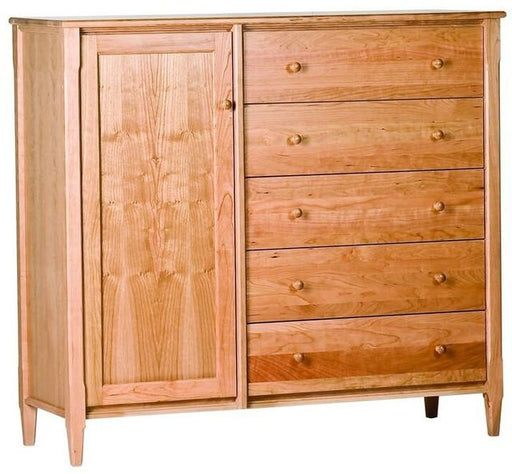 Chest Woodforms American Black Cherry Shaker Gents Chest With 5 Drawers