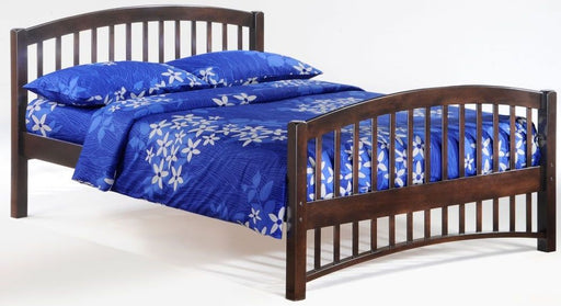 Panel Bed Night & Day Furniture Molasses Full Bed In Dark Chocolate Wood