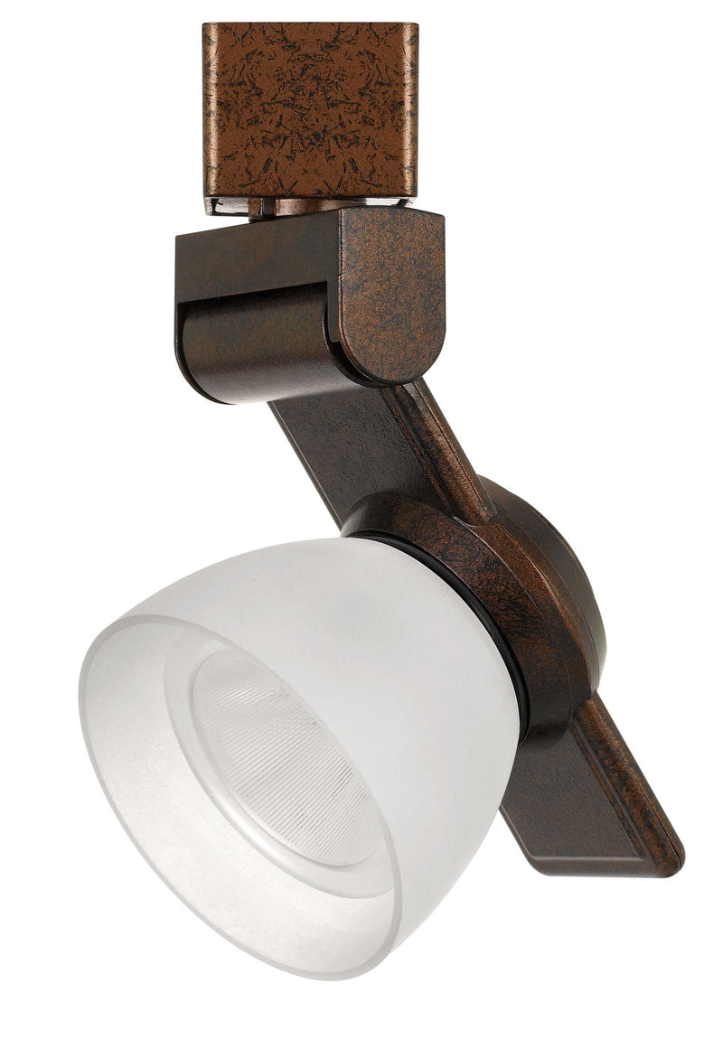 6" Height Metal Track Head - Rust & White