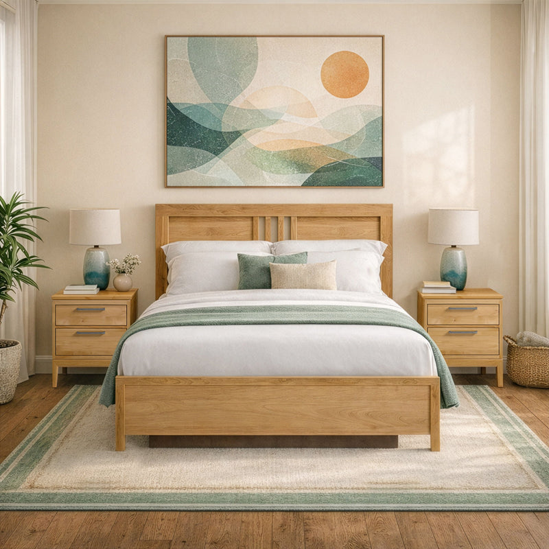 Bailey - Queen Storage Bed - Natural