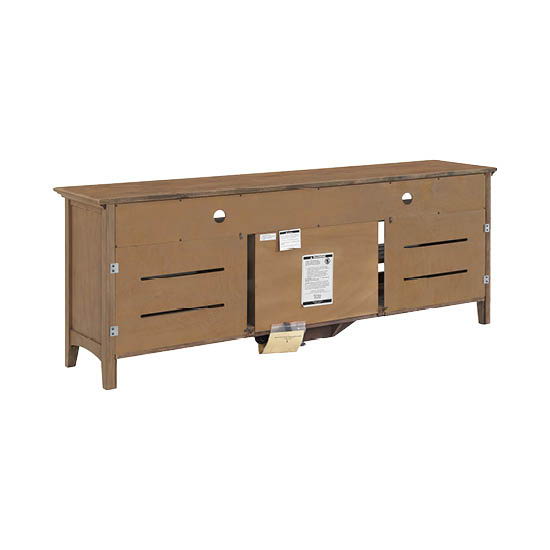 McKenzie - 74'' W Sound Bar Media Console - Pecan