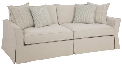 Sofa Four Seasons Devin 2-Seat Slipcovered Grande Sofa With Custom Cushions