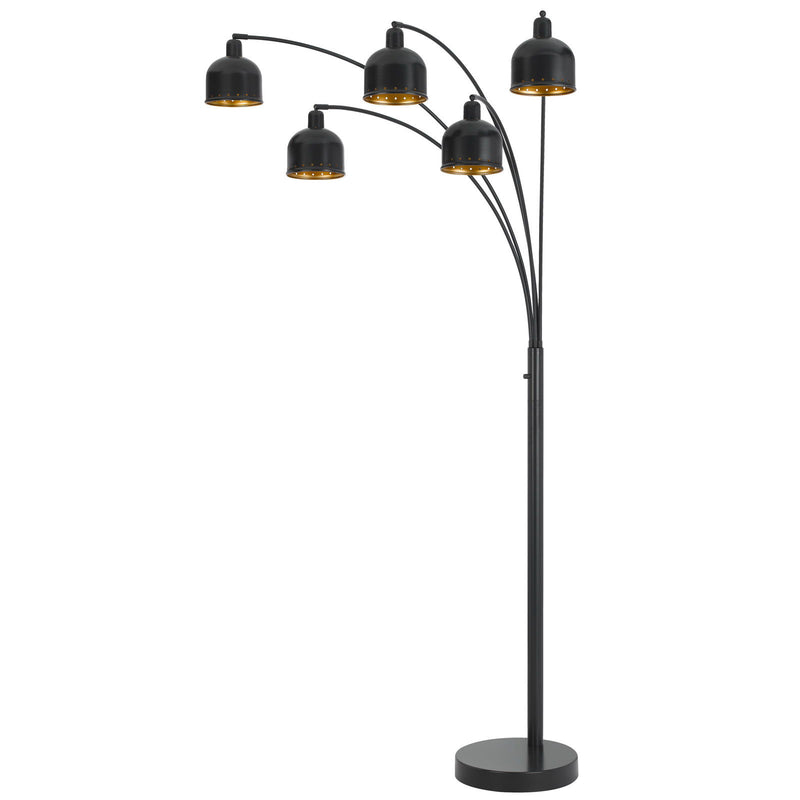 Lovett - 86" Height Metal Floor Lamp With 5 Shades - Dark Bronze