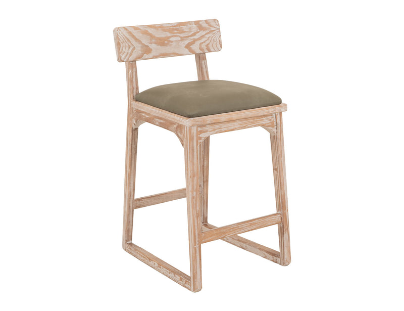 Balam - 30" Upholstered Barstool (Set of 2) - Light Brown