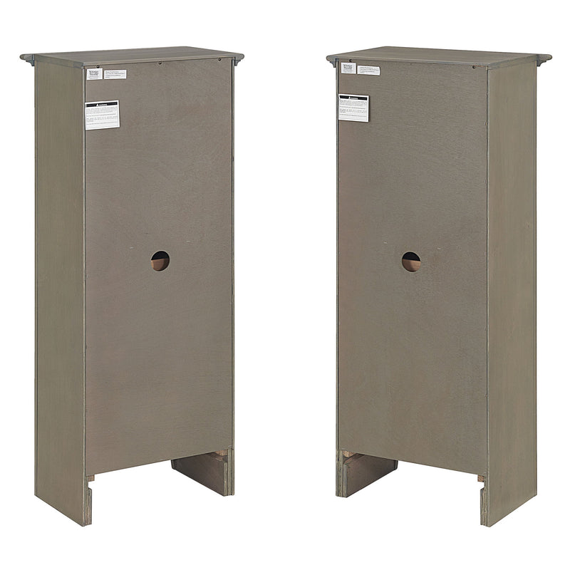McKenzie - Bookcase Piers (Set of 2) - Fieldstone