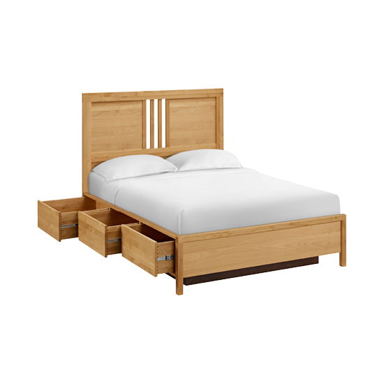 Bailey - Queen Storage Bed - Natural