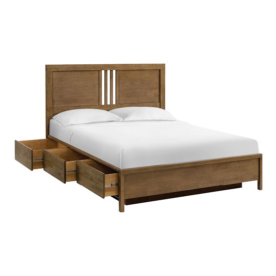 Bailey - California King Storage Bed - Nutmeg