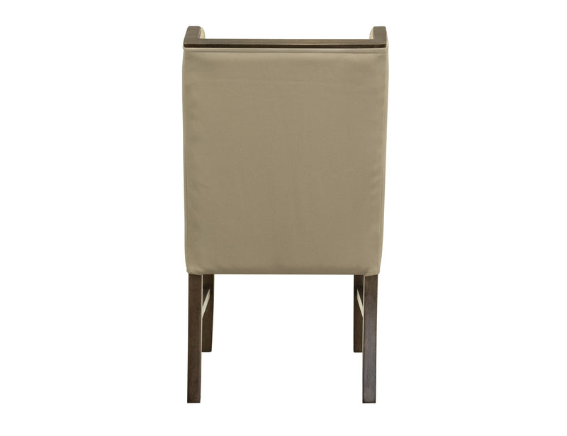 Silver - Upholstered Chair (Set of 2) - Ivory / Brown