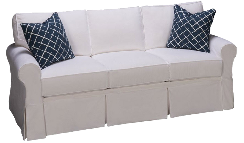 Sofa Four Seasons Alexandria Traditional Slipcovered Sofa With High Resiliency Foam Cushions
