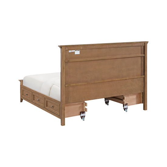 McKenzie - King Premier Storage Bed - Pecan