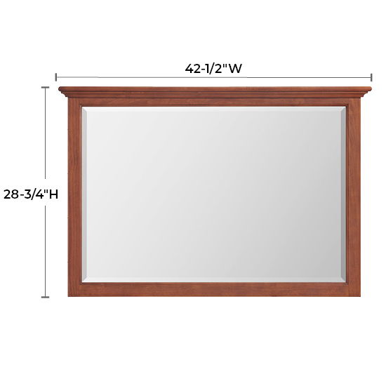 McKenzie - Beveled Mirror - Glazed Antique Cherry