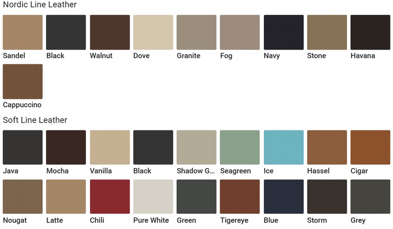 Fjords Bergen R Large Manual Swivel Recliner with Footstool