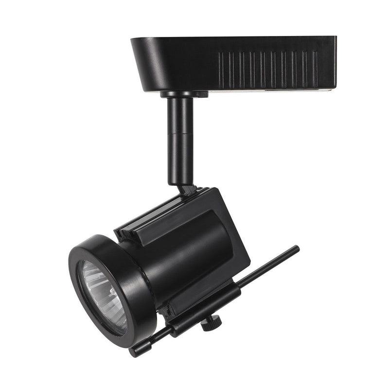 12V, 50W, Mr-16, Track Head, 6" Stem - Black