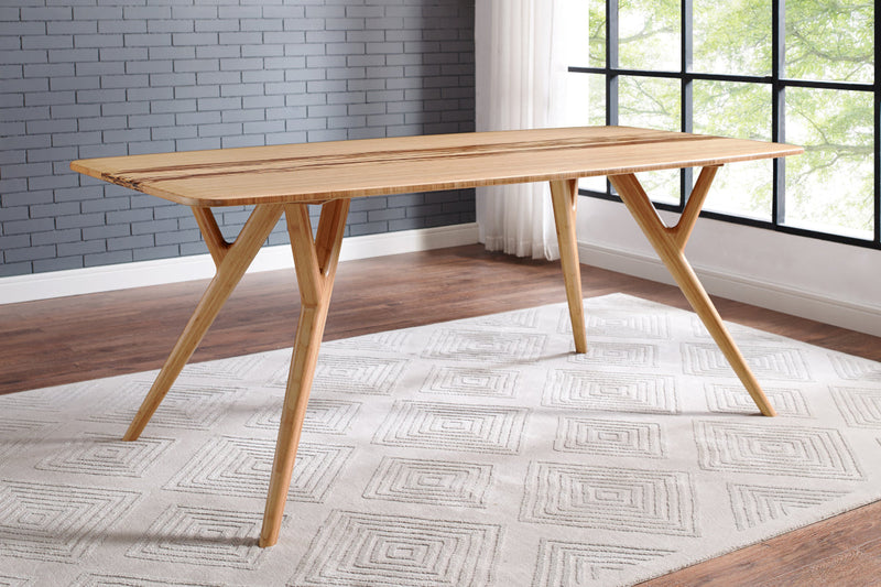 Greenington Azara Dining Table Caramelized detail view