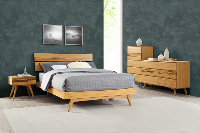 Greenington Azara Nightstand Caramelized detail view