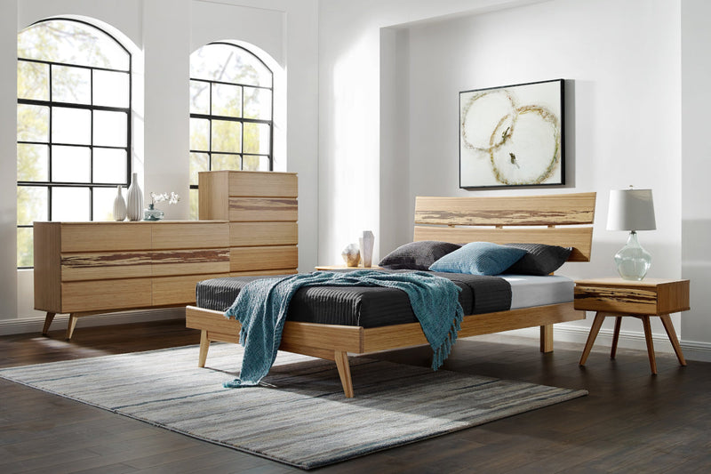 Greenington Azara Platform Bed Caramelized bedroom view