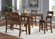 6 Piece Dining Room Sets Mango Gathering Pub Table Set W/18" Butterfly Leaf By Warehouse M