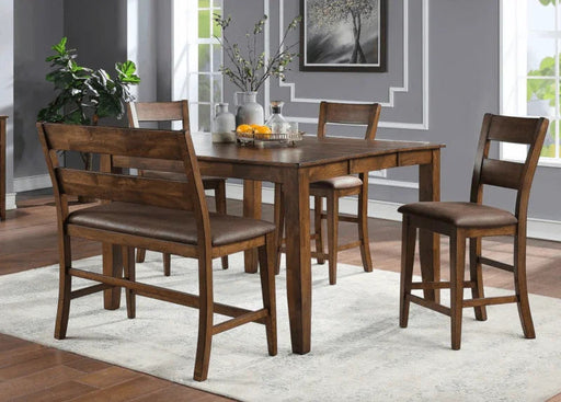 6 Piece Dining Room Sets Mango Gathering Pub Table Set W/18" Butterfly Leaf By Warehouse M
