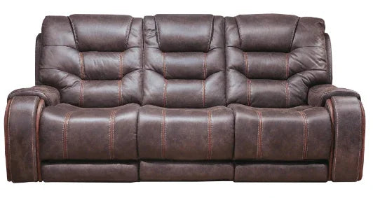Reclining Loveseats Canyon Walnut Power Headrest Reclining Sofa By Warehouse M