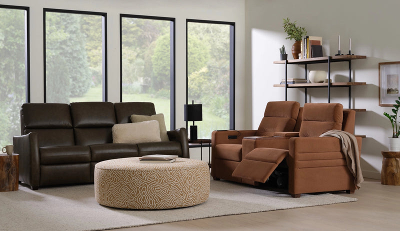 Reece Leather Reclining Sectional Sofa by Palliser